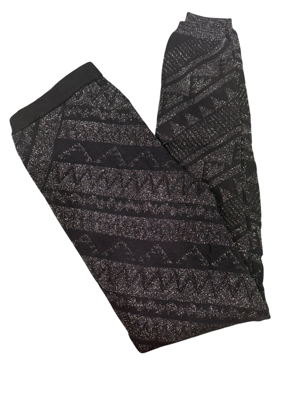 Mossimo Supply Co. Black Metallic Patterned Leggings